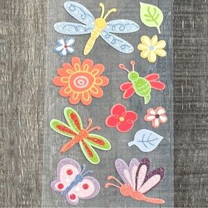 💞 New Dragon Fly Glitter Scrapbook Stickers